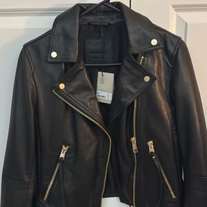 NEW All Saints Dalby Biker Jacket US Size 4